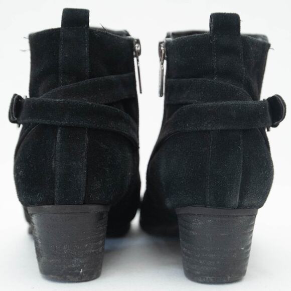 Blondo Idra Black Suede Ankle Buckle Boot Size 8.5 - Picture 4 of 11